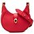 Bulgari Borsa Bvlgari Red Small Leather Serpenti Ellipse Satchel