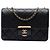 Chanel Black Medium Quilted Sheepskin Beauty Lock Flap