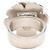 Anillo Chanel CC de latón y esmalte rosa con Camelia - vista 3