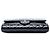 Clutch a patta trapuntata in vernice nera Chanel CC con catena - vista 3