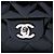 Clutch a patta trapuntata in vernice nera Chanel CC con catena - vista 5