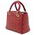 Dior Red Medium Lambskin Cannage Studded Supple Lady Dior - vista 2