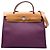 Hermès Purple Toile Verso Herbag Zip 31