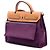 Hermès Purple Toile Verso Herbag Zip 31 - vista 2