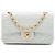 Chanel White Small Classic Lambskin Double Flap
