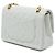 Chanel White Small Classic Lambskin Double Flap - vista 2