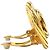 Orecchini a clip rotondi intrecciati Chanel Gold CC placcati oro - vista 10
