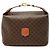 Céline Celine Brown Macadam Coated Canvas Handtasche