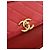 Chanel Red CC Tricolor Quilted Lambskin Single Flap - Ansicht 5