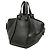 Bolsa Satchel Hammock pequena em couro preto LOEWE - vista 2