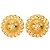 Orecchini a clip Chanel Gold CC placcati oro Matelasse con catena