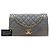 Chanel Gray Jumbo Quilted Calfskin Soft Elegance Flap - vista 7