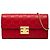 Padlock Portafoglio con catena Gucci Red Guccissima con lucchetto