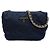 Prada Blue Impuntu Tessuto Chain Crossbody