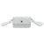 Chanel White CC Quilted Lambskin Maxi Pearl Chain Strap