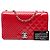Chanel Red Medium Patent Coco Boy Flap - vista 7