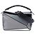 LOEWE Puzzle Satchel Medium aus tricolor Kalbsleder Grau