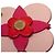 Portachiavi e charm per borsa Totem Blooming Flowers in pelle rossa Louis Vuitton - vista 3