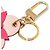 Portachiavi e charm per borsa Totem Blooming Flowers in pelle rossa Louis Vuitton - vista 5