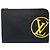 Louis Vuitton Black Epi Initials Circle Pochette Jour GM