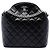 Chanel Black CC Quilted Lambskin Chain Crossbody