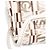 Salvatore Ferragamo Borsa a tracolla Ferragamo in PVC beige con stampa logo - vista 6