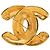 Chanel Gold CC Vergoldete Steppbroche - Ansicht 2