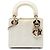 Dior White Mini Patent Cannage Lady Dior