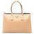 Prada Beige Saffiano Cuir Turnlock Twin Satchel