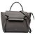 Belt Bag Céline Borsa cintura Celine in pelle di vitello micrograna grigia