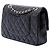 Chanel Black Medium Classic Lambskin Double Flap - vista 2