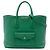 Sac cabas convertible Prada en cuir Saffiano vert avec poche frontale