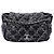 Chanel Black Paris Byzance Nylon Tweed On Stitch Bubble Accordion Flap