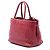 Miu Miu Red Medium Matelasse Vitello Shine Double Handle Tote - vista 2