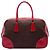 Bolsa Bauletto Prada em lona Canapa com acabamento Cinghiale marrom
