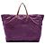 Borsa da viaggio Gucci in nylon GG viola