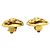 Orecchini a clip ovali placcati oro Chanel Gold CC - vista 13