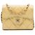 Portacarte con catena Chanel Gold CC Quilted Iridescent Caviar Flap