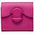 Portafoglio Compatto Hermès Pink Chevre Mysore 1938
