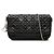 Dior Lady Dior Umhängetasche mit Kette aus schwarzem Lammleder Cannage