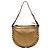 Borsa Hobo Gucci Pelham borchiata in pelle di vitello embossed metallizzata oro