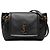 Autre Marque Borsa Nolita Mini in pelle di agnello matelassé nera con monogramma Saint Laurent
