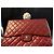 Timeless Chanel Classic Flap Bag rotes Leder - Ansicht 2