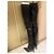 Chanel Botas Over-the-Knee em Couro Preto - vista 13