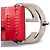 Gucci Interlocking G Gürtel aus rotem Leder - Ansicht 12