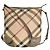 Borsa a tracolla Burberry Nova Check in tela rivestita - vista 4