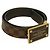 Cintura Louis Vuitton Sangle Aventurier Damier Canvas Taiga Leather - vista 2