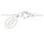 Collana Cartier Diamants Legers in oro bianco 18K e diamanti - vista 5