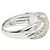 Autre Marque Pt900 Platinring mit Koralle und Diamant - Ansicht 4