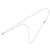 Autre Marque Pt900 Pt850 Platinum Halskette mit rundem Brillantschliff-Diamanten - Ansicht 2